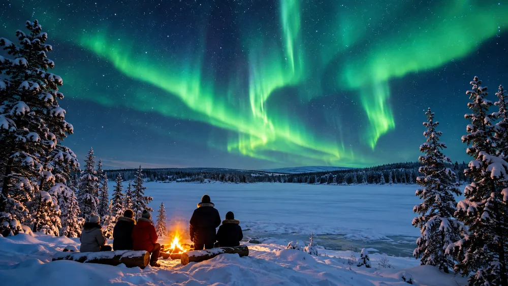 Northern Lights Chase from Rovaniemi
