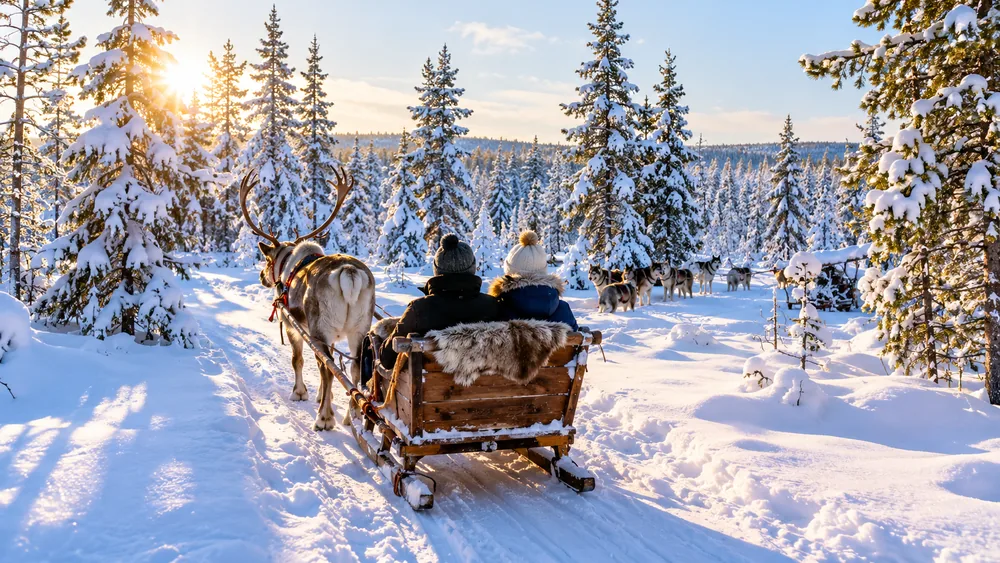 Meet Santa, Reindeer Ride & Huskies